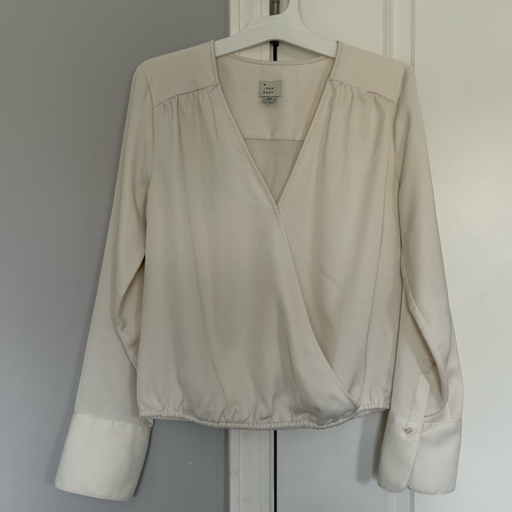 A New Day White Blouse